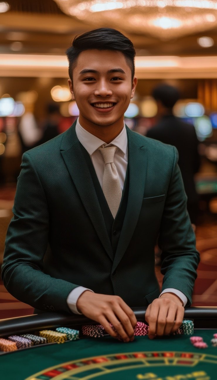 Dashboard permainan live dealer dengan antarmuka Bahasa Indonesia